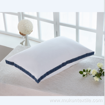 Two line pipping Microfiber pillow for sleeping